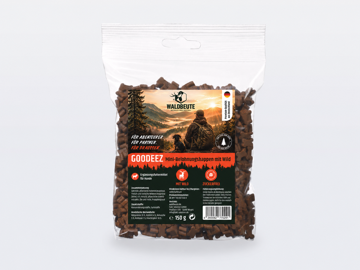 Goodeez Mini-Belohnungshappen mit Wild – 150g