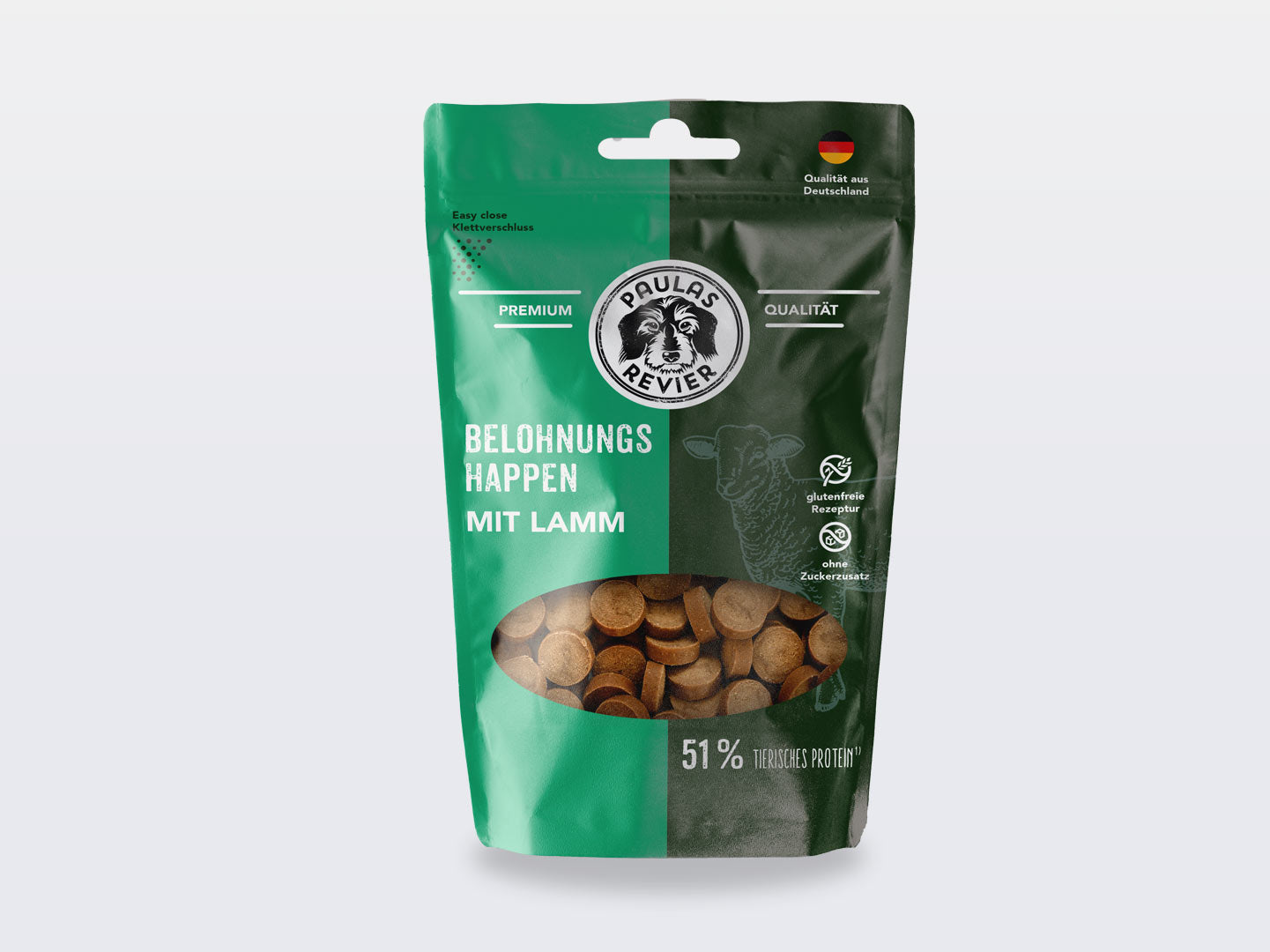 Paulas Revier Belohnungshappen Lamm *neue Rezeptur* – 85g Beutel