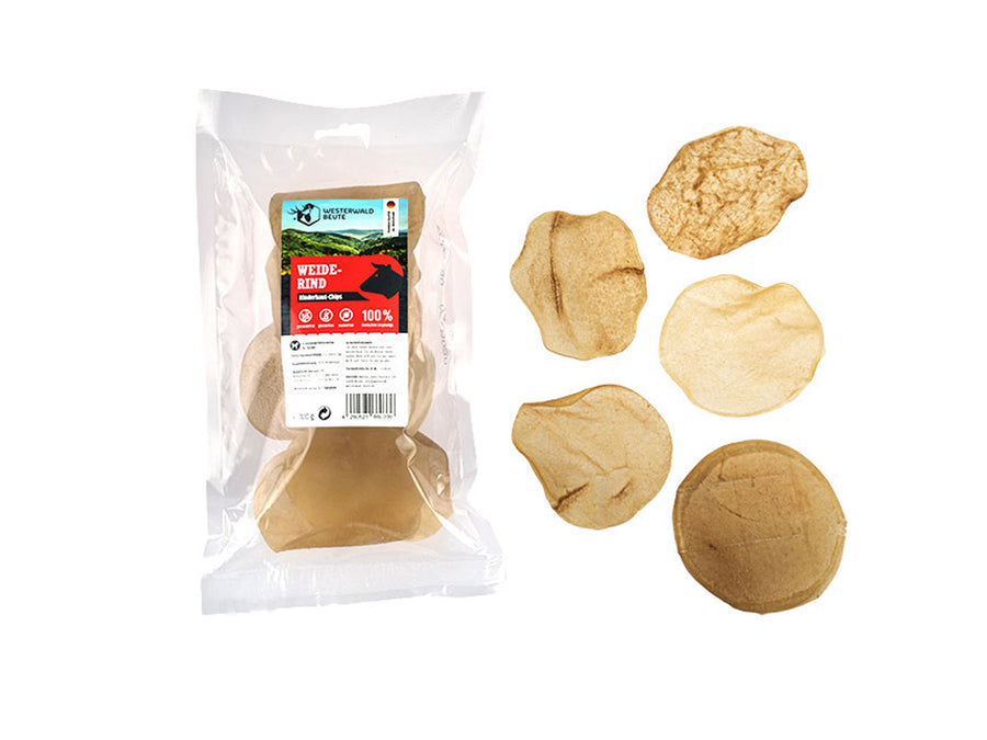 Rinderhaut-Chips Snack vom Weiderind – 100g Beutel